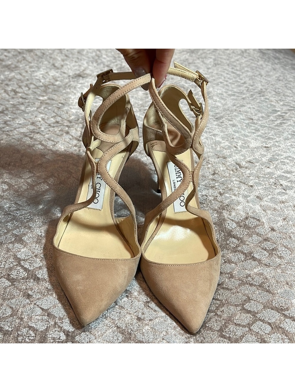 Jimmy Choo Suede Blush Pumps Size 36.5